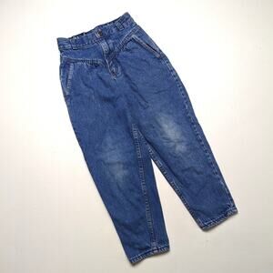 Vintage Jeans Girls Size 8 Medium Wash High Waisted 80s Tapered